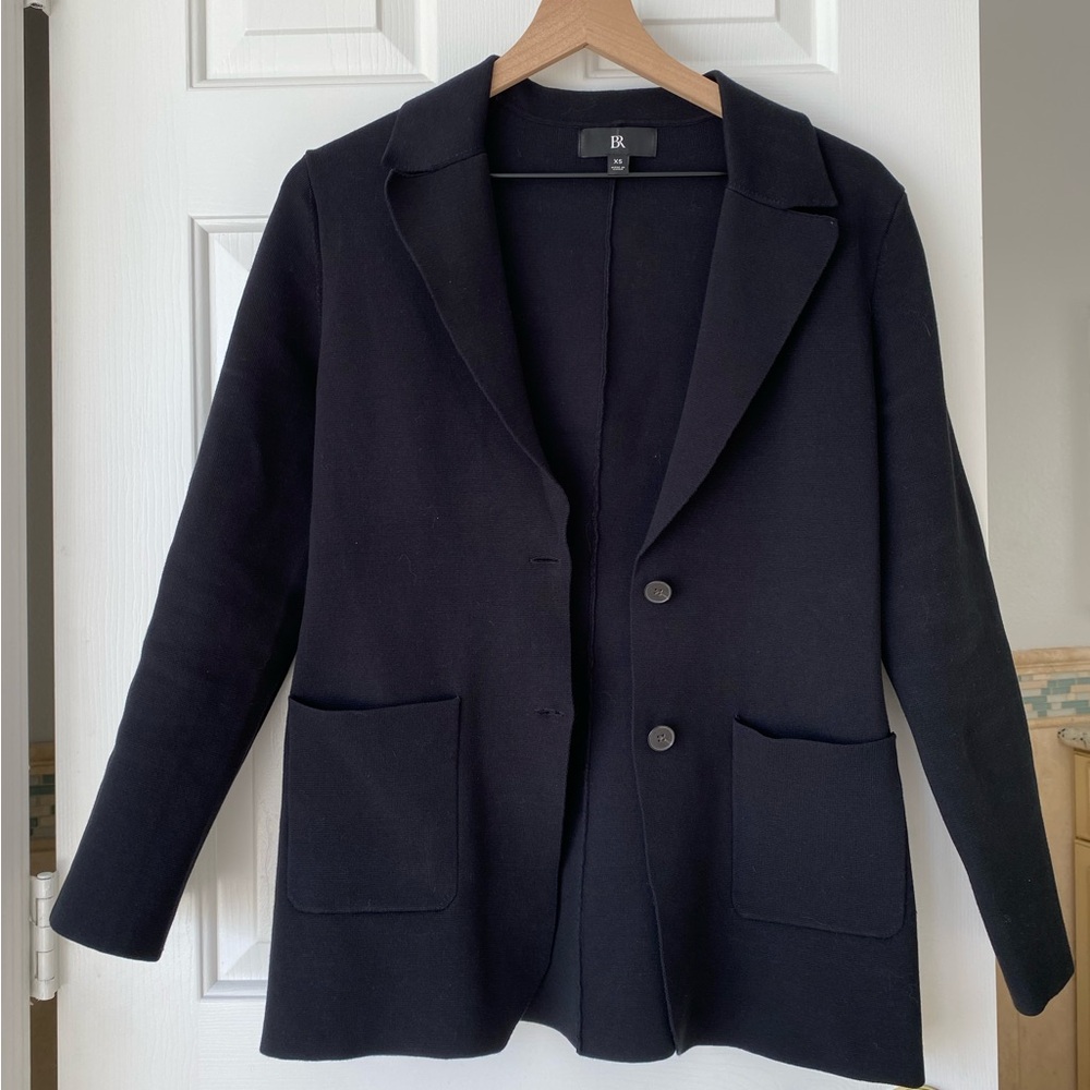 Banana Republic Black Knit Blazer Cardigan